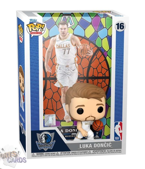 Funko POP! Luka Doncic #16 Dallas Mavericks NBA Panini Mosaic Card + Vinyl Figure-front