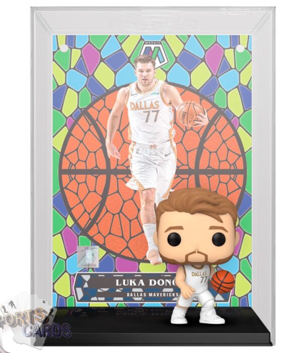Funko POP! Luka Doncic #16 Dallas Mavericks NBA Panini Mosaic Card + Vinyl Figure-back