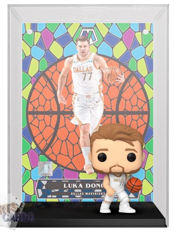 Funko POP! Luka Doncic #16 Dallas Mavericks NBA Panini Mosaic Card + Vinyl Figure-back