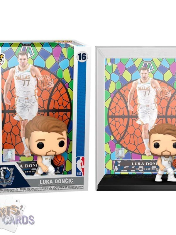 Funko POP! Luka Doncic #16 Dallas Mavericks NBA Panini Mosaic Card + Vinyl Figure-stand