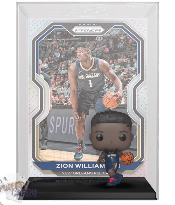 Funko POP! Zion Williamson #05 New Orleans Pelicans NBA Panini Prizm Card + Vinyl Figure-back