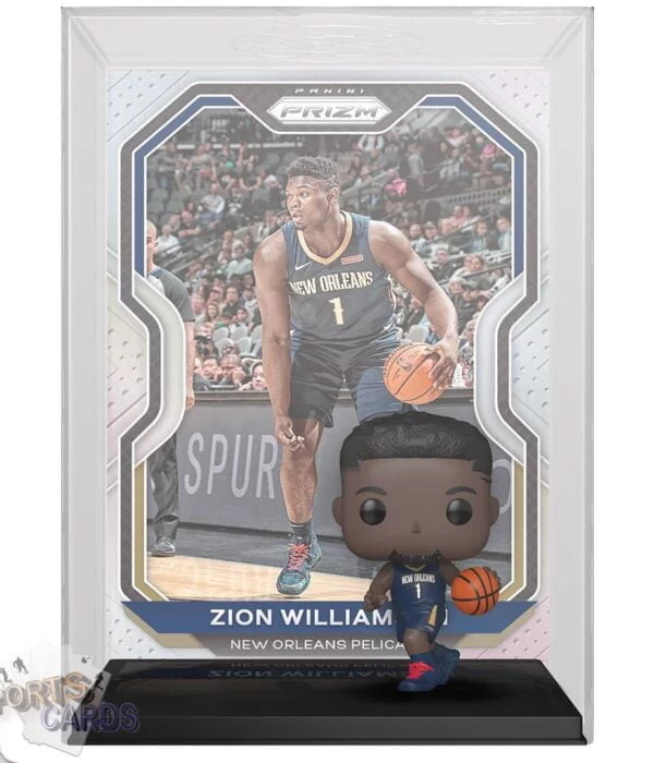 Funko POP! Zion Williamson #05 New Orleans Pelicans NBA Panini Prizm Card + Vinyl Figure-back