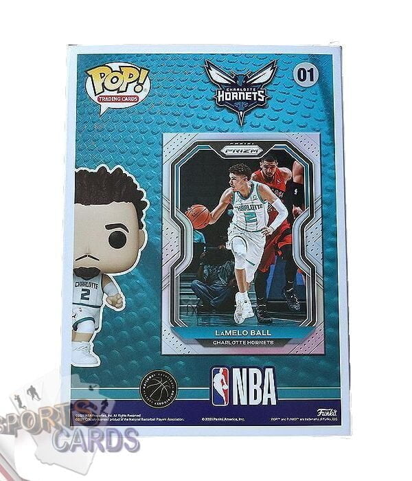 Funko POP! LaMelo Ball #01 Charlotte Hornets NBA Panini Prizm Card + Vinyl Figure-stand