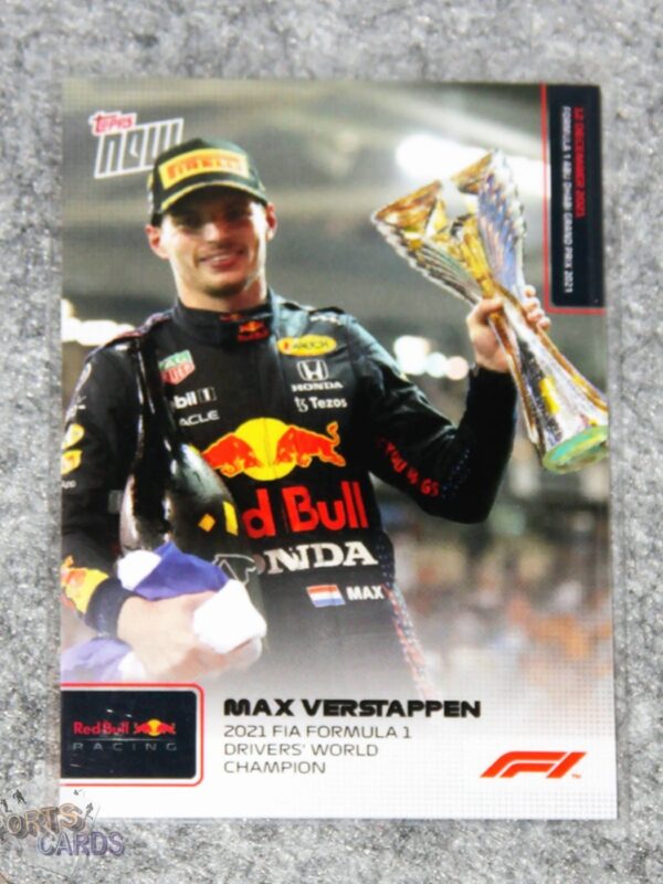 2021 Max Verstappen #80 Topps Now Formule 1 Drivers World Champion-front