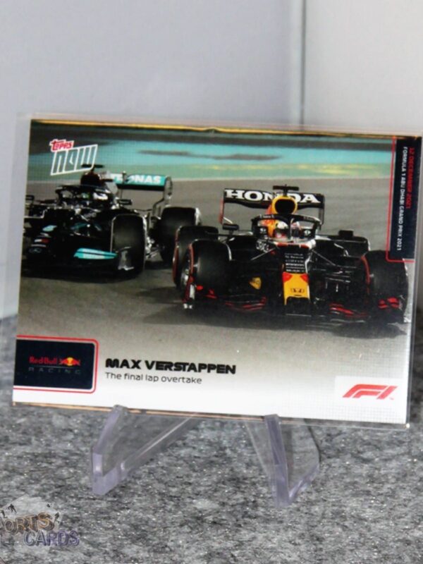 2021 Max Verstappen #81 Topps Now Formule 1 The Final Lap Overtake-stand