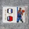 2014-15 Kentavious Calwell-Pope #GGD-KCP Panini National Treasures NBA Game Gear /25-front