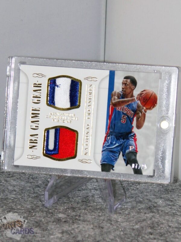 2014-15 Kentavious Calwell-Pope #GGD-KCP Panini National Treasures NBA Game Gear /25 - Afbeelding 3