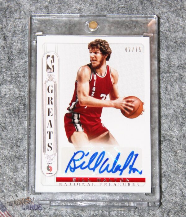 2014-15 Bill Walton #NBG-BW Panini National Treasures Greats /75-front