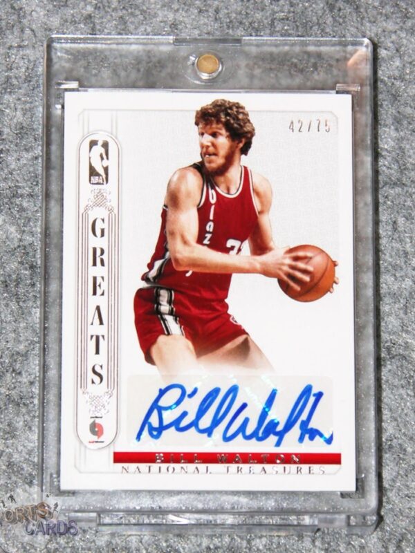 2014-15 Bill Walton #NBG-BW Panini National Treasures Greats /75-front