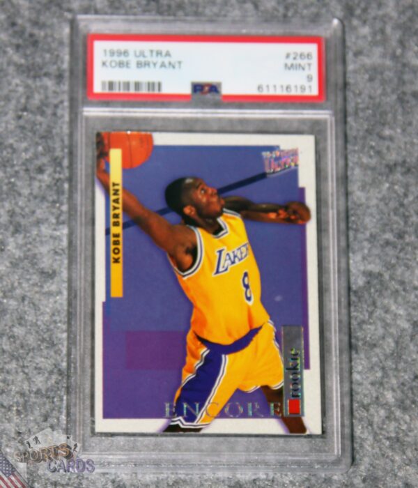 1996-97 Kobe Bryant #266 Fleer Ultra Rookie Encore RC PSA 9 MINT-front