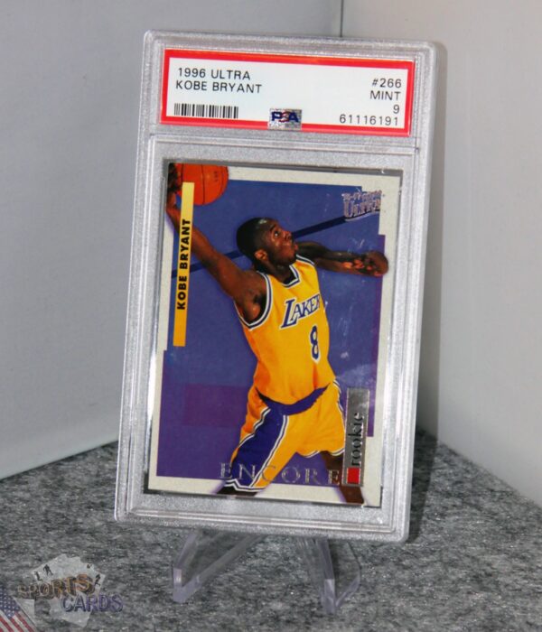 1996-97 Kobe Bryant #266 Fleer Ultra Rookie Encore RC PSA 9 MINT-stand