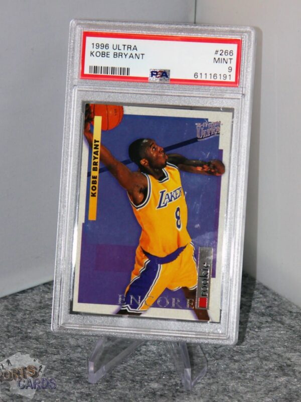 1996-97 Kobe Bryant #266 Fleer Ultra Rookie Encore RC PSA 9 MINT - Afbeelding 3