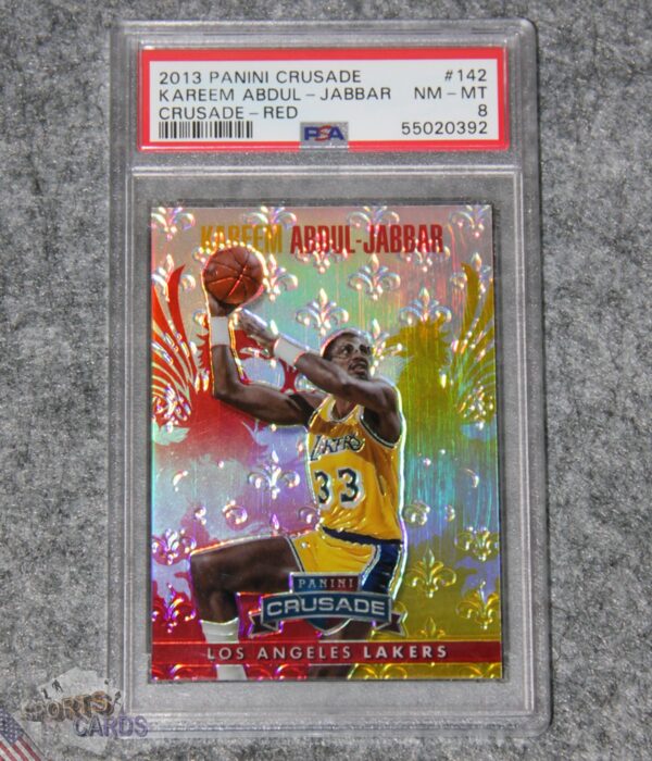 2013-14 Kareem Abdul-Jabbar #142 Panini Crusade /349 PSA 8 NM-MT POP1
