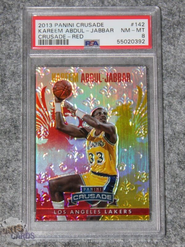 2013-14 Kareem Abdul-Jabbar #142 Panini Crusade /349 PSA 8 NM-MT POP1-front