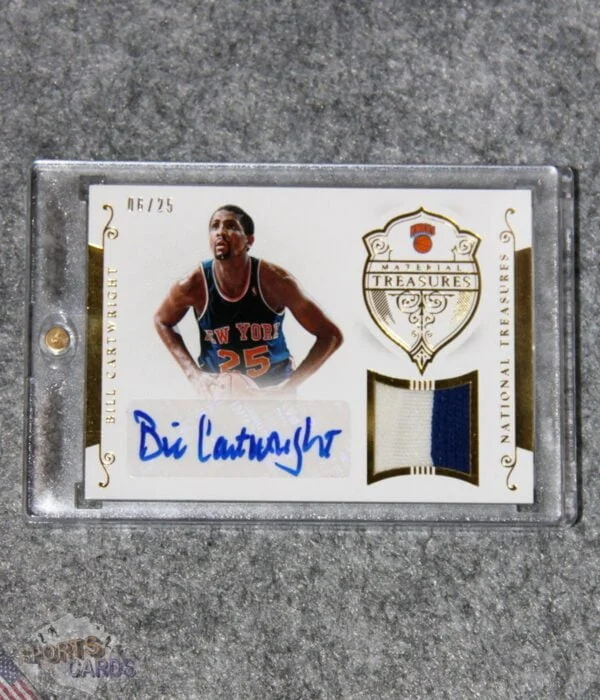 2014-15 Bill Cartwright #MTSBC Panini National Treasures Material Signatures Prime /25-front