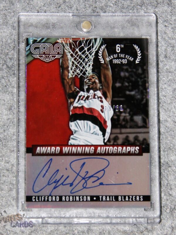 2014-15 Clifford Robinson #18 Panini Gala Award Winning Autographs /60-front