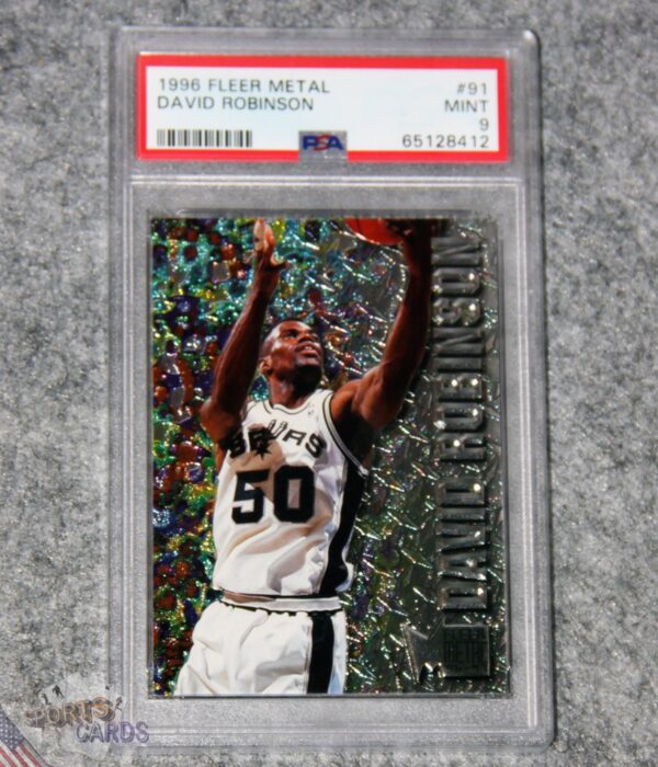 1996-97 David Robinson #91 Fleer Metal PSA 9 MINT POP 7