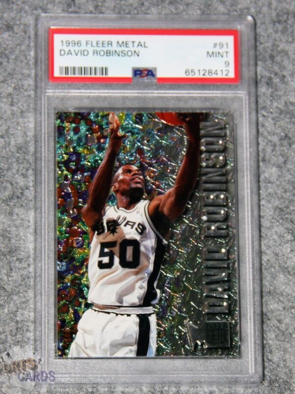 1996-97 David Robinson #91 Fleer Metal PSA 9 MINT POP 7