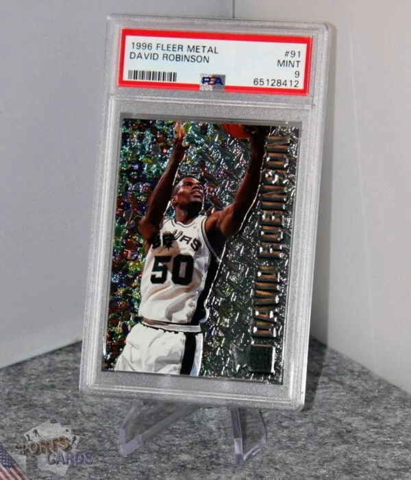 1996-97 David Robinson #91 Fleer Metal PSA 9 MINT POP 7