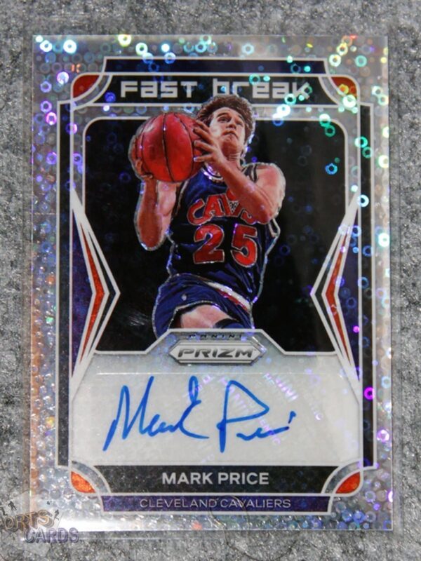 2021-22 Mark Price #FB-MPC Panini Prizm Fast Break Silver Disco Auto