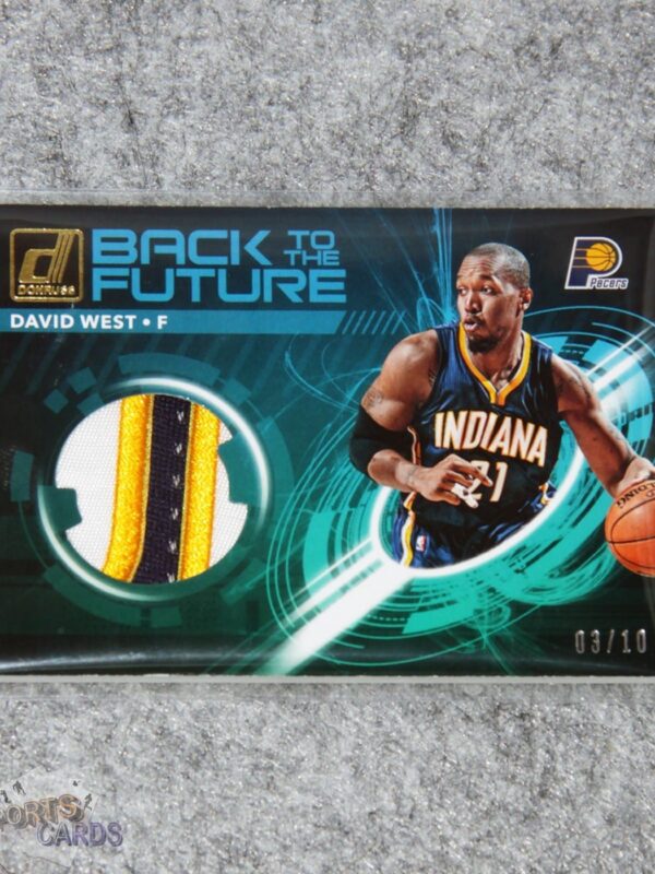 2017-18 David West #BM-DW Panini Donruss Back to the Future Materials /10-front