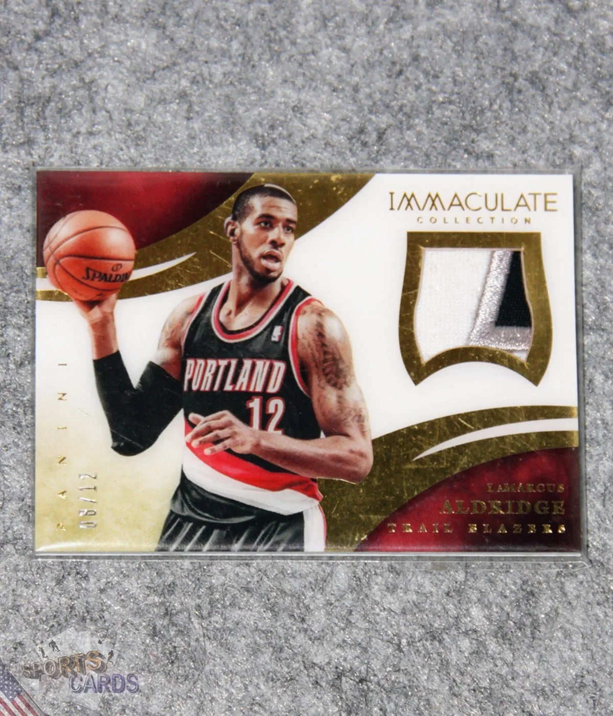 2013-14 LaMarcus Aldridge #26 Panini Immaculate Collection /12-front