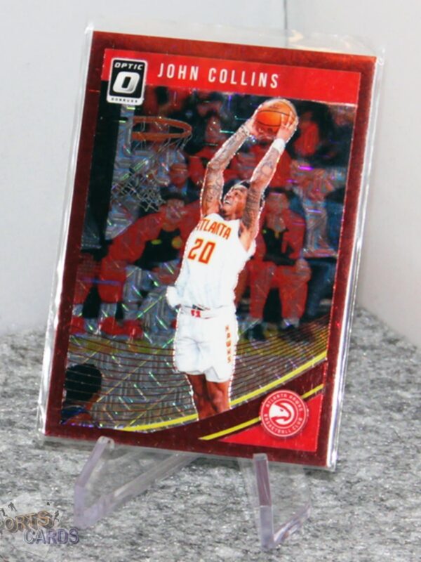 2018-19 John Collins #36 Panini Donruss Optic Choice Red Prizm /88 - Afbeelding 3
