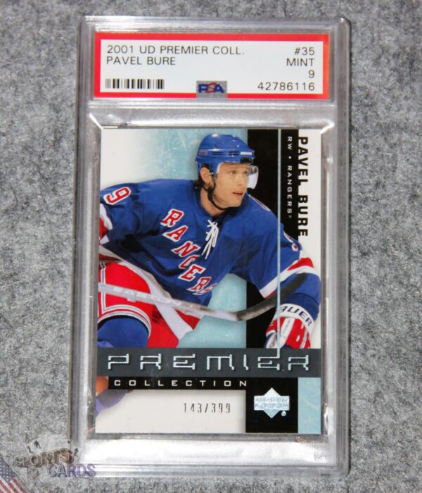 2001-02 Pavel Bure #35 Upper Deck Premier Collection /399 PSA 9 MINT POP 2