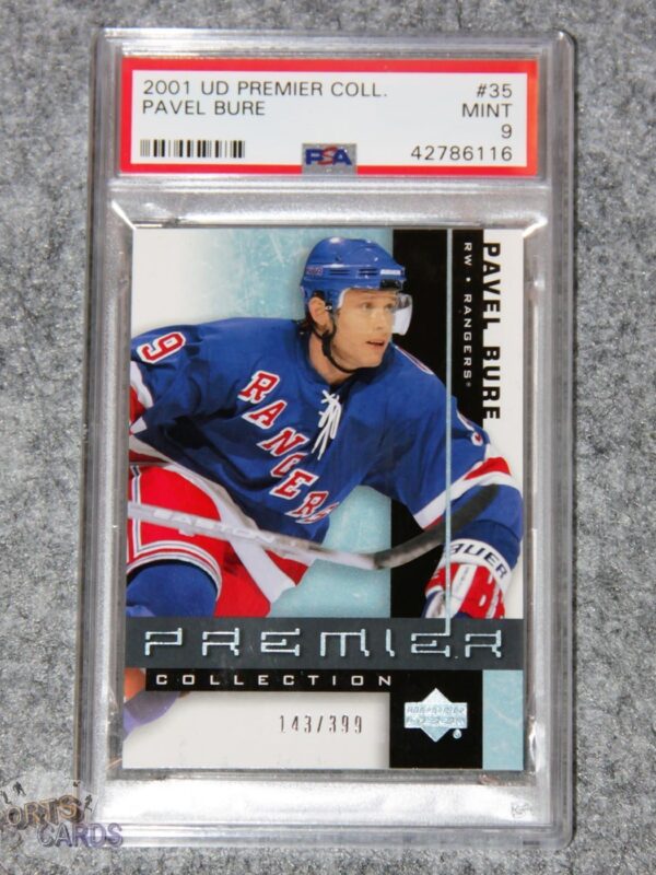 2001-02 Pavel Bure #35 Upper Deck Premier Collection /399 PSA 9 MINT POP 2