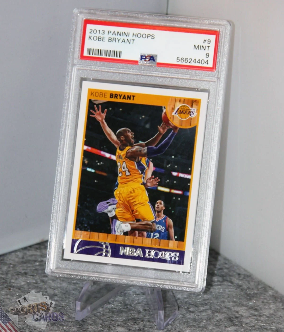 2013-14 Kobe Bryant #9 Panini NBA Hoops PSA 9 MINT-stand