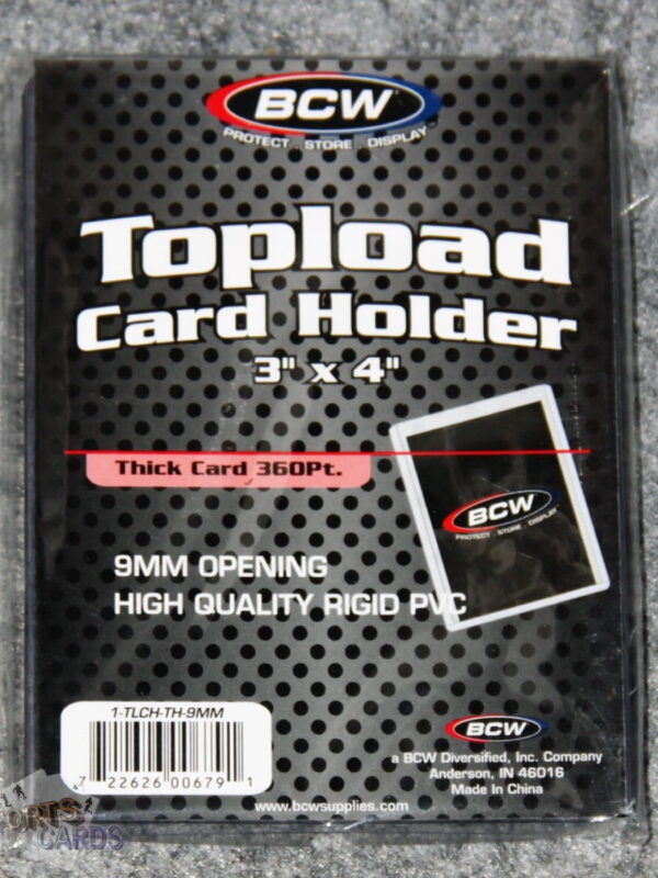 BCW Topload Card Holders 3" x 4" Thick Card 360pt-back