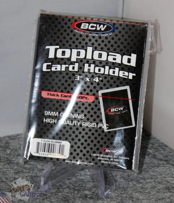 BCW Topload Card Holders 3" x 4" Thick Card 360pt-front