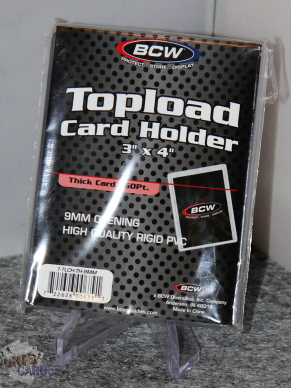 BCW Topload Card Holders 3" x 4" Thick Card 360pt-front