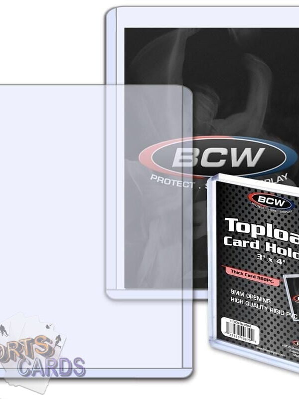 BCW Topload Card Holders 3" x 4" Thick Card 360pt-stand