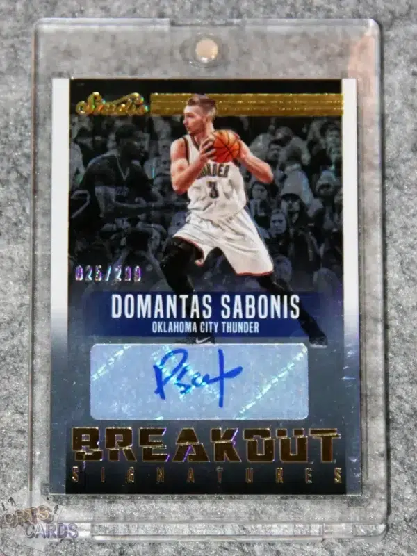 2016-17 Domantas Sabonis #9 Panini Studio Breakout Signatures RC /299-front