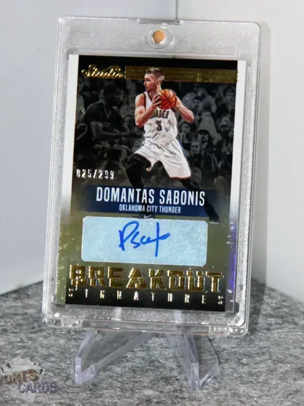 2016-17 Domantas Sabonis #9 Panini Studio Breakout Signatures RC /299-stand