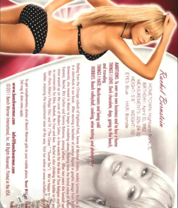 2011 Rachel Bernstein #10 Bench Warmer BubbleGum-back