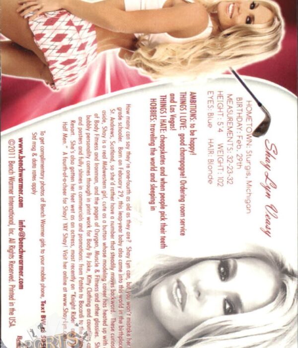 2011 Shay Lyn Veasy #18 Bench Warmer BubbleGum-back