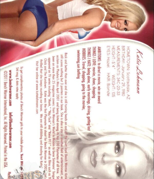 2011 Katie Lohmann #43 Bench Warmer BubbleGum-back