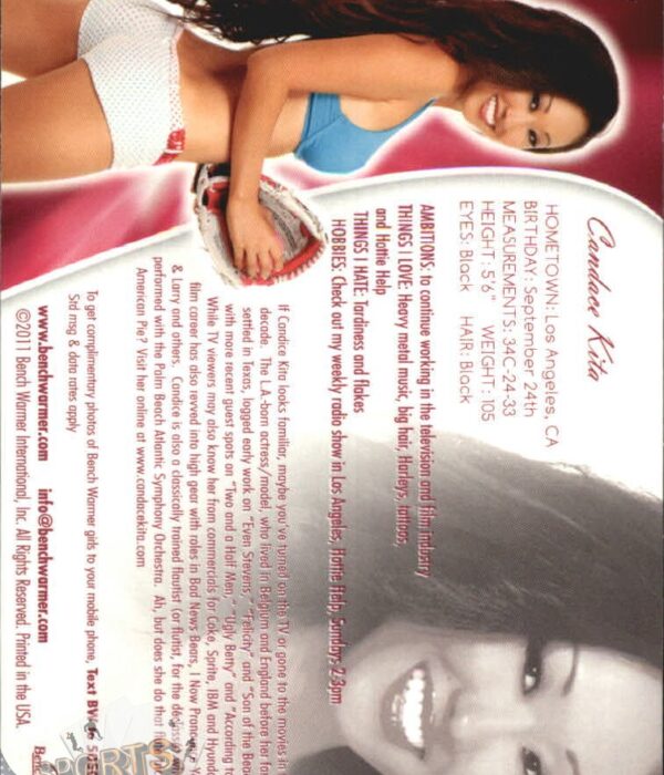 2011 Candace Kita #86 Bench Warmer BubbleGum-back