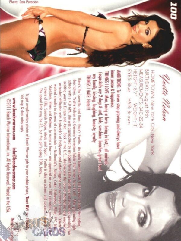2011 Yvette Nelson #100 Bench Warmer BubbleGum-back