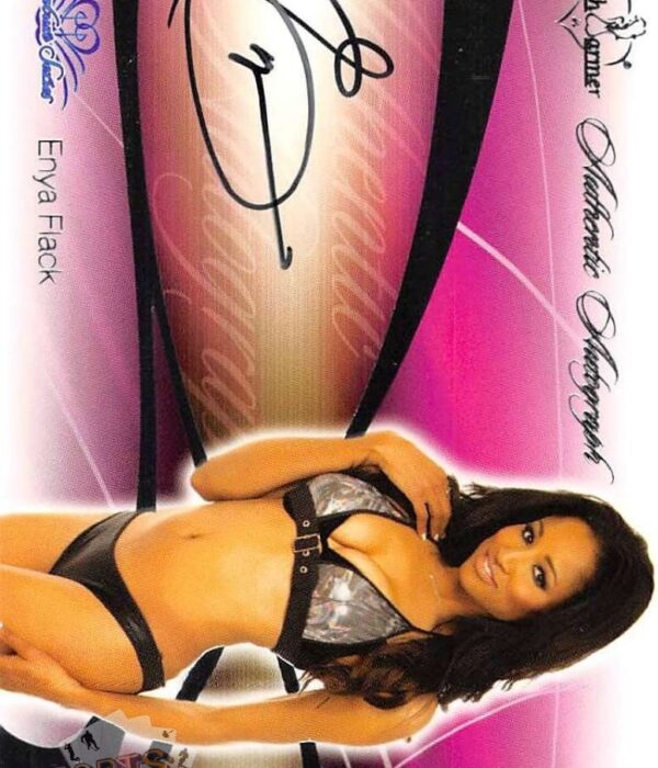 2008 Enya Flack #16 Bench Warmer Signature Series Autograph Silver Foil-front