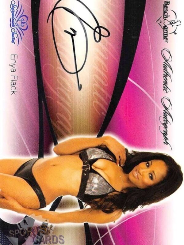 2008 Enya Flack #16 Bench Warmer Signature Series Autograph Silver Foil-front
