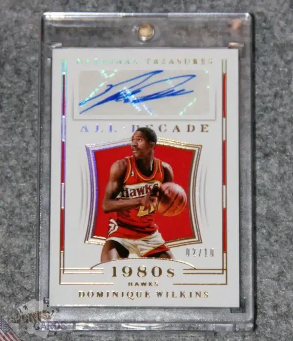 2018-19 Dominique Wilkins #AD-DWL Panini National Treasures All Decade Gold /10