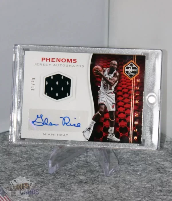 2016-17 Glen Rice #PJA-GR Panini Limited Phenoms Jersey Autographs /99-stand