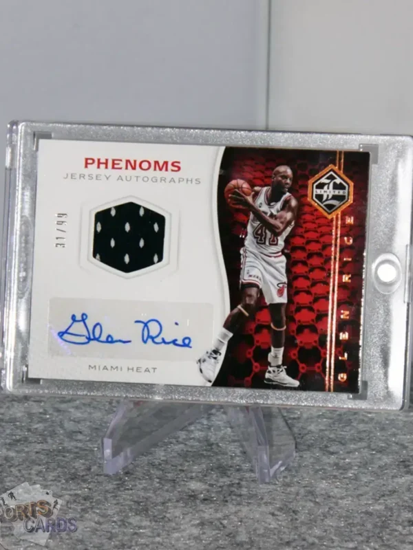 2016-17 Glen Rice #PJA-GR Panini Limited Phenoms Jersey Autographs /99 - Afbeelding 3