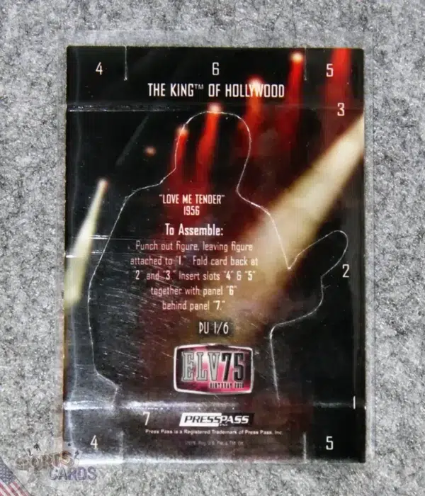 Alternative view of 2010 Elvis Presley #PU1 PressPass The King of Hollywood Love Me Tender Pop-Ups