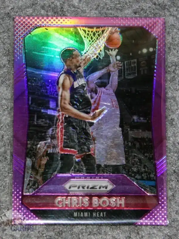 2015-16 Chris Bosh #74 Panini Prizm Purple Prizm /99-front