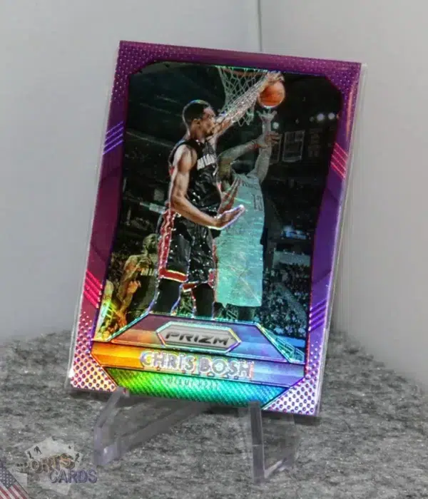 2015-16 Chris Bosh #74 Panini Prizm Purple Prizm /99-stand