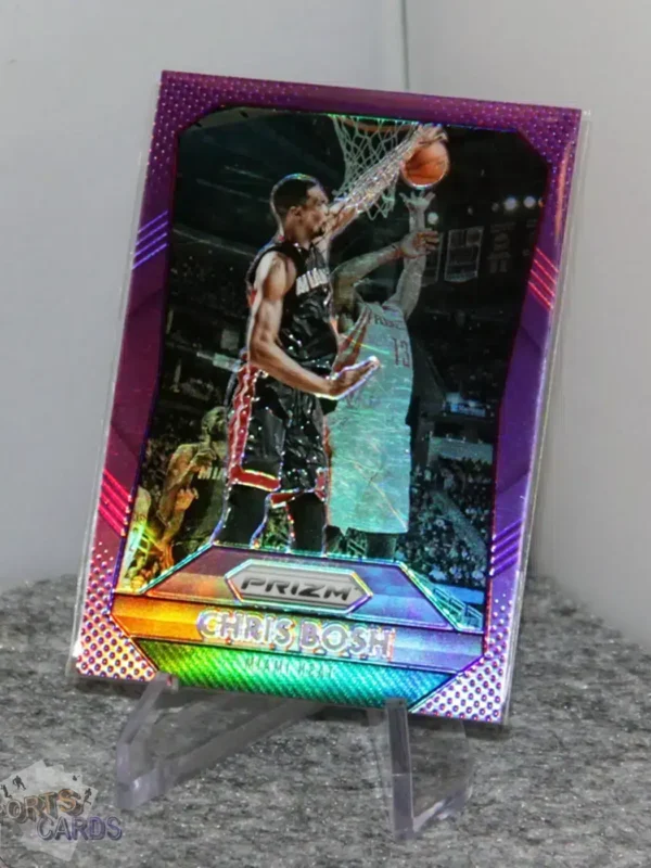 2015-16 Chris Bosh #74 Panini Prizm Purple Prizm /99-stand
